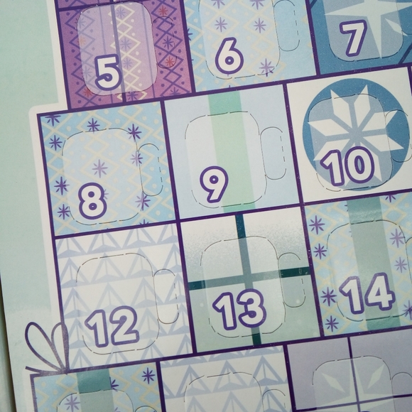 NWT Disney Frozen Advent Calendar Ornament Stickers Stick and Play - Picture 7 of 14